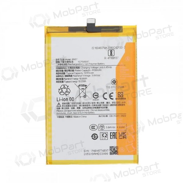 Xiaomi Redmi 13 4G / 5G, Poco M6 4G paristo, akumuliatorius (BN5T) (alkuperäinen) Xiaomi Redmi 13 4G / 5G, Poco M6 4G paristo, akumuliatorius (BN5T) (alkuperäinen)