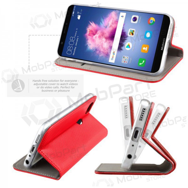 Apple iPhone 13 mini kotelo -Smart Magnet- (punainen)