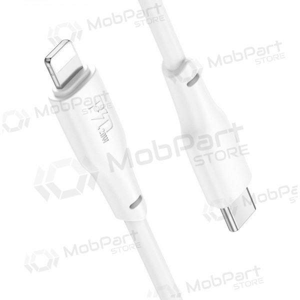 Lightning-kaapeli Hoco X93 USB-C–Lightning 2 m PD 20 W valkoinen
