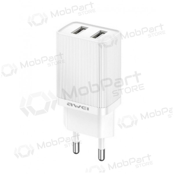 Laturi Awei C15-EU 2xUSB-A 10W valkoinen