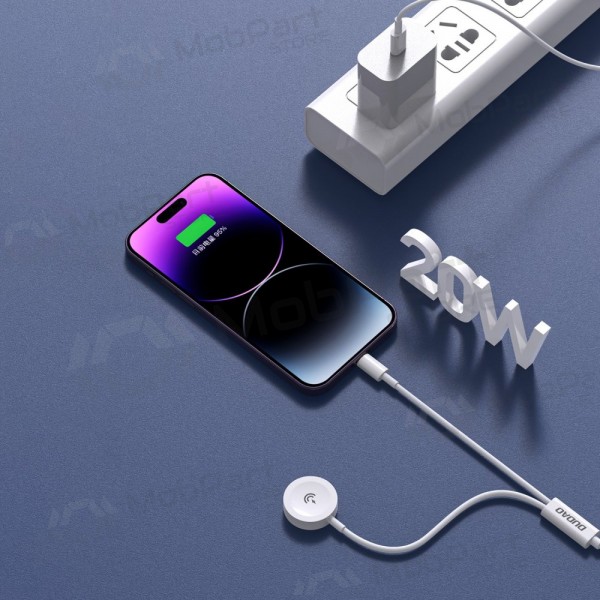 USB-C-kaapeli Dudao A12MAX-2in1 USB-C–iWatch / Lightning 1,2 m