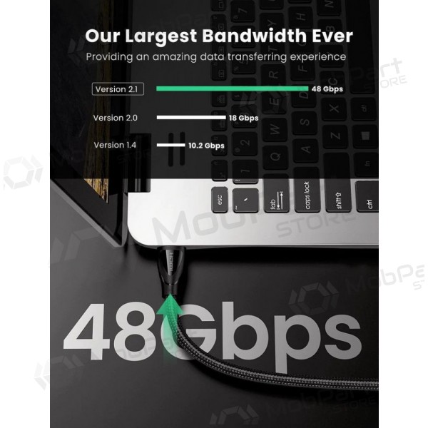 HDMI-kaapeli Ugreen HD140 HDMI 2.1 2 m musta