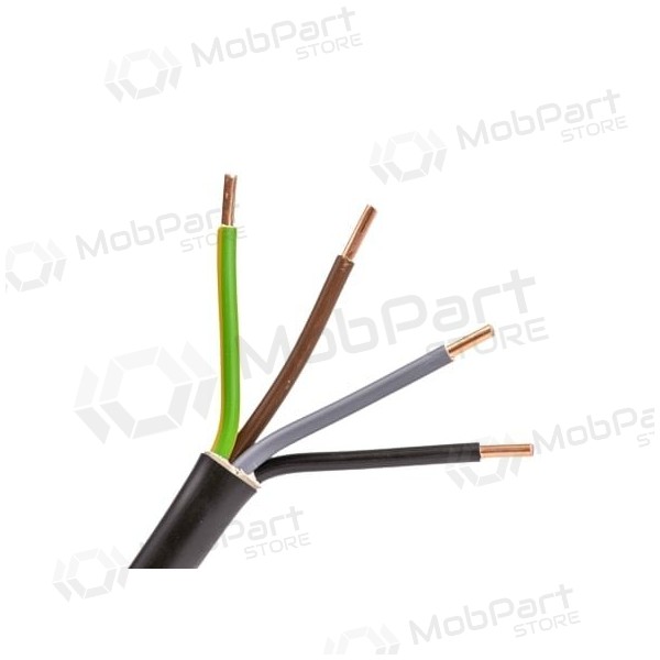 Voimakaapeli Lietkabelis CYKY 4x6 mm² kupari PVC 450/750V massiivijohdin.