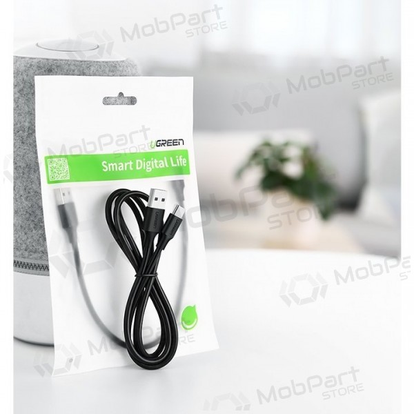 USB kaapeli Ugreen US287 USB to USB-C 3A 1.0m musta