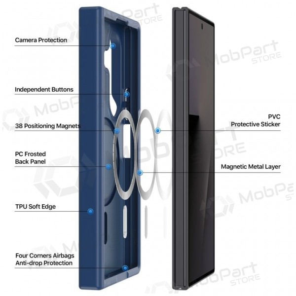 Samsung Galaxy Z Fold8 Ultra kotelo - Dux Ducis Yind MagSafe (musta)