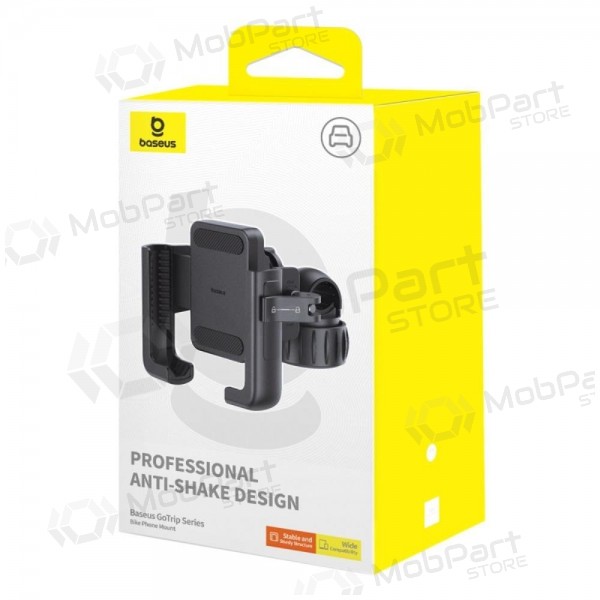 Telefono laikiklis dviračiui Baseus GoTrip Series Bike Phone Mount Cluster musta C40572301111-00