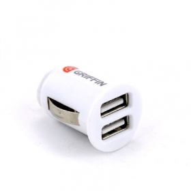 Autolaturi GRIFFIN USB (2xUSB 1A) (valkoinen)