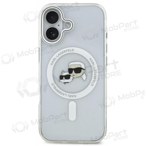 Apple iPhone 17 kotelo - Karl Lagerfeld IML K&CH Heads Metal Frame MagSafe (läpinäkyvä)