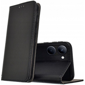 Xiaomi Redmi 10C puhelinkotelo / suojakotelo "Smart Magnetic" (musta)