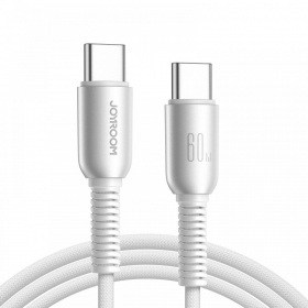 USB kaapeli Joyroom S-A51 USB-C to USB-C 60W 1.2m harmaa