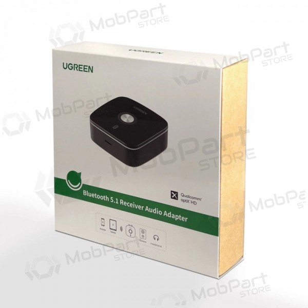 Bluetooth sovitin imtuvas Ugreen CM106 2xRCA/AUX Bluetooth 5.1 musta