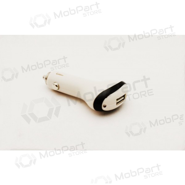Autolaturi (USB) (big/long) valkoinen (0.6A)