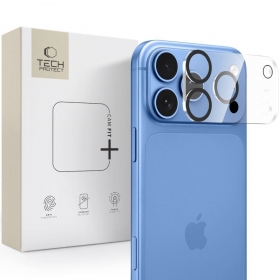 Apple iPhone 18 Pro - Tech-Protect Cam Fit+ panssarilasi kameralle (läpinäkyvä)