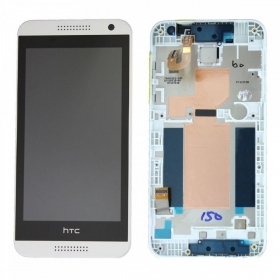 HTC Desire 610 ekranas (valkoinen) (kehyksellä) (service pack) (alkuperäinen)