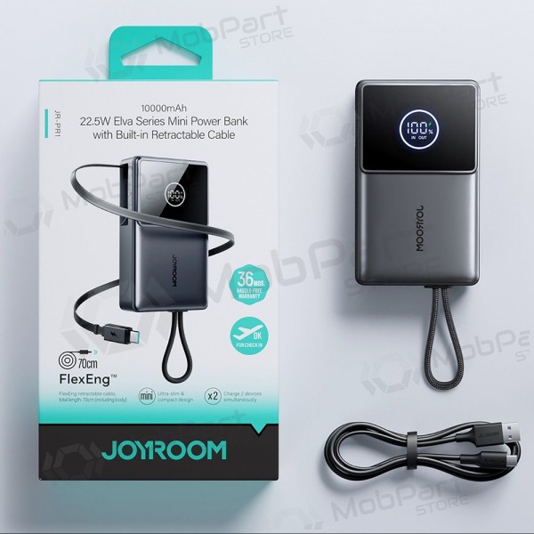 Ulkoinen paristo Power Bank Joyroom JR-PR1 22.5W 10000mAh musta