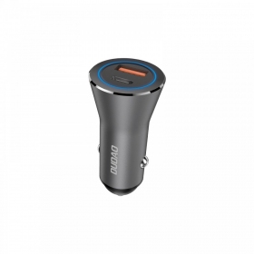 Dudao R4Max 55 W USB-C + USB-A autolaturi, harmaa