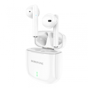 Langaton handsfree Borofone BW07 Wide TWS (valkoinen)
