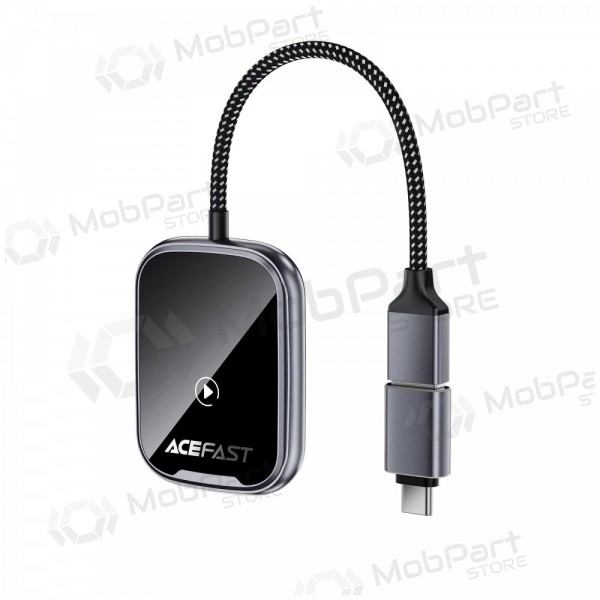 CarPlay-adapteri Acefast QC1 langaton Android Auto musta