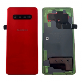 Samsung G975 Galaxy S10 Plus takaakkukansi punainen (Cardinal Red) (käytetty grade B, alkuperäinen)