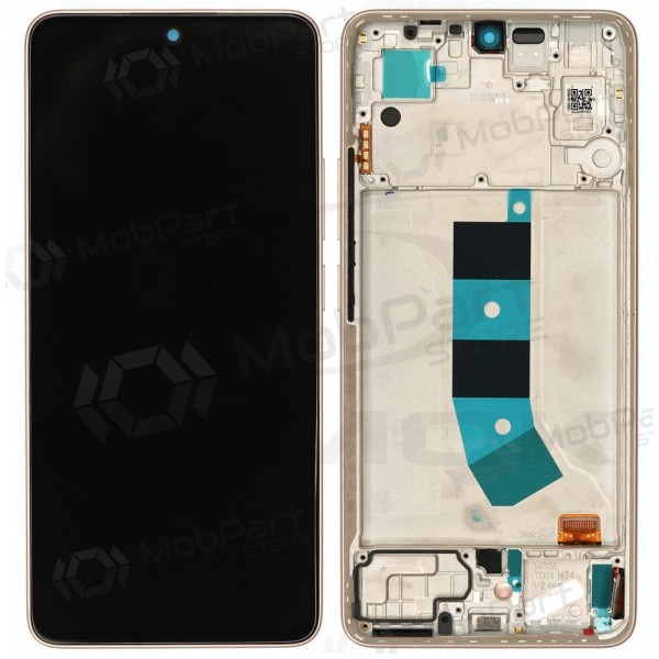 Xiaomi Redmi Note 13 4G näyttö (kultainen) (kehyksellä) (alkuperäinen)