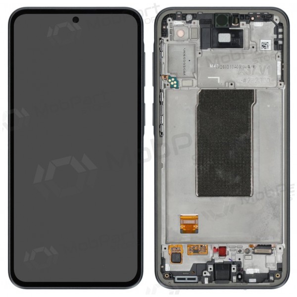 Samsung Galaxy A37 5G näyttö (tummanharmaa) (kehyksellä) (alkuperäinen)