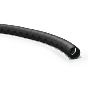 Vamzdis spiralinis kabelių apsaugaikanssa įrankiu kabelių įvedimui D16 Hellermann Tyton HWPP16 (RITĖ 25m , musta)