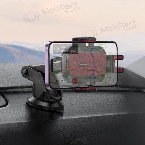 Auton matkapuhelinpidike Hoco H65 (dashboard) musta