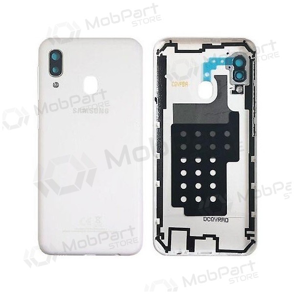 Samsung Galaxy A20e (2019) takakansi (valkoinen) (alkuperäinen)