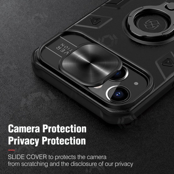Apple iPhone 14 Pro Max suojakuori „Nillkin Armor Pro“ (musta) Apple iPhone 14 Pro Max suojakuori „Nillkin Armor Pro“ (musta)