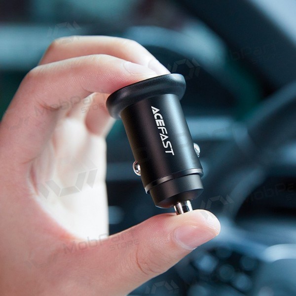 Laturi automobilinis Acefast B1 Mini 38W USB-C+USB-A musta