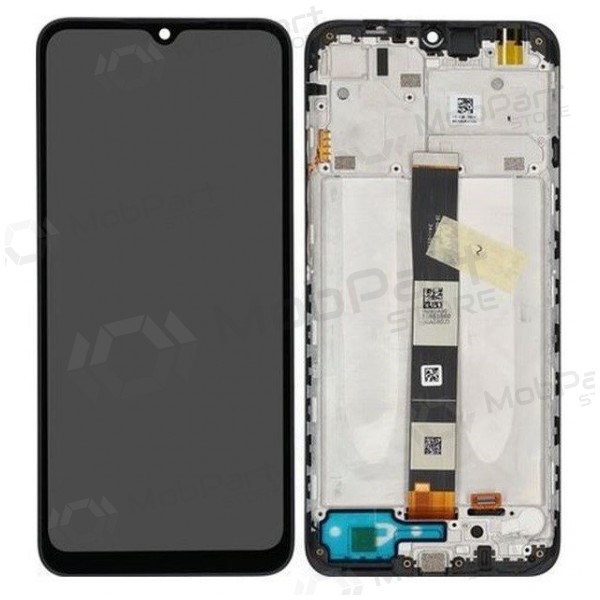 Xiaomi Redmi 9AT näyttö (musta) (kehyksellä) (service pack) (alkuperäinen)