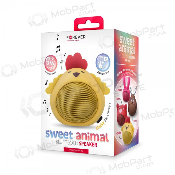 Bluetooth-kannettava yläkaiutin Forever Sweet Animal Chicken Chicky ABS-100