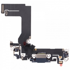 Apple iPhone 13 mini latauspistorasian ja mikrofonin liitin (latausliitin) (musta)