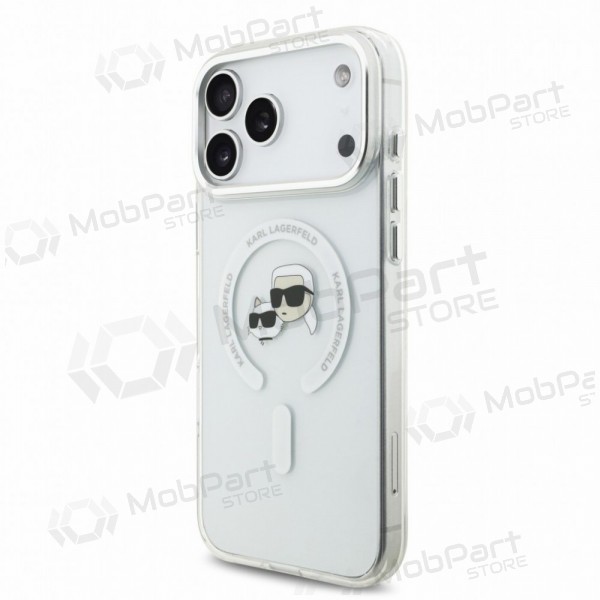 Apple iPhone 18 Pro Max - Karl Lagerfeld IML K&CH Heads Metal Frame MagSafe -kotelo (läpinäkyvä)