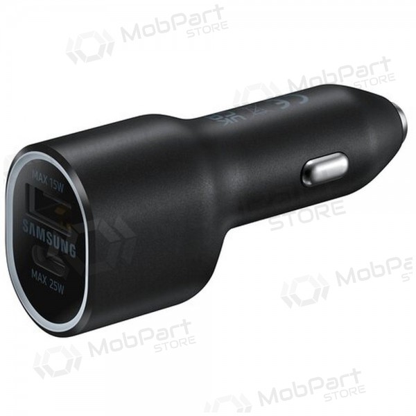 Laturi automobilinis alkuperäinen Samsung EP-L4020NBEGEU 1xType-C 1xUSB-A musta pakkauksessa 40W