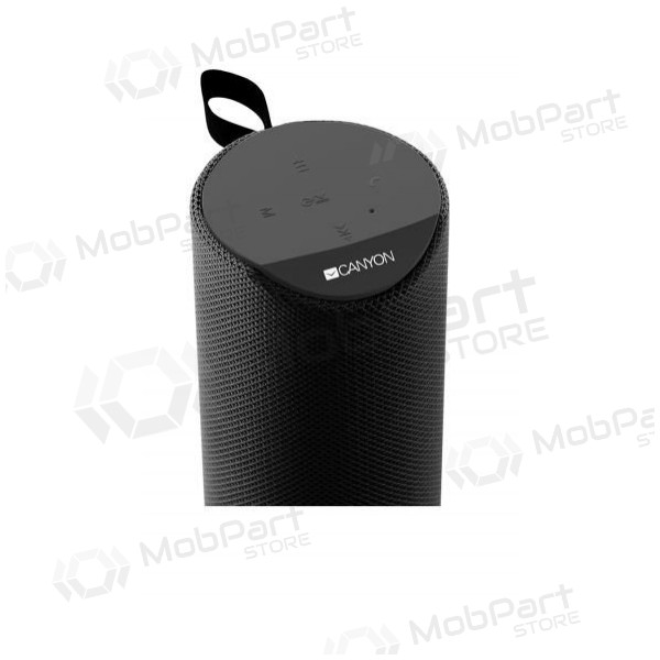 Bluetooth kannettava yläkaiutin CANYON CNS-CBTSP5 (MicroSD, AUX, BT V5.0, 1200mAh) (musta)