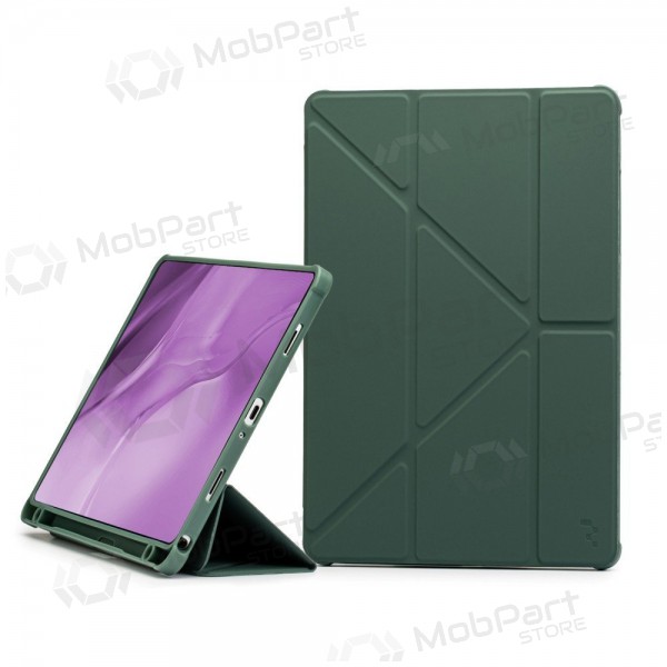 Apple iPad 10.9 2022, iPad 11 2025 kotelo - Reach Origami (tummanvihreä)