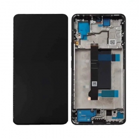 Xiaomi Redmi Note 13 Pro 5G näyttö (Midnight Black) (kehyksellä) (alkuperäinen)