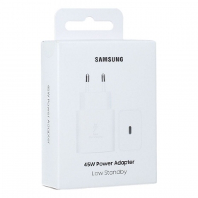 Puhelimen laturi Samsung EP-T4511NWEGEU 45 W USB-C valkoinen
