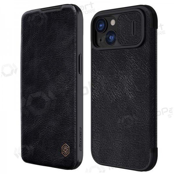 Apple iPhone 14 Pro Max suojakotelo „Nillkin Leather“ (musta) Apple iPhone 14 Pro Max suojakotelo „Nillkin Leather“ (musta)
