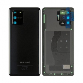 Samsung G770 Galaxy S10 Lite takaakkukansi (musta) (käytetty grade C, alkuperäinen)