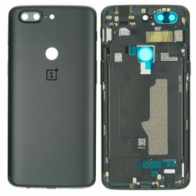 OnePlus 5T takaakkukansi musta (Midnight Black) (käytetty grade A, alkuperäinen)