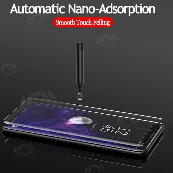LCD apsauginis stikliukas Nano Optics 5D UV Glue Samsung S928 S24 Ultra lenktas läpinäkyvä