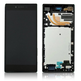 Sony E6853 Xperia Z5 Premium näyttö (musta) (kehyksellä) (käytetty grade B, alkuperäinen)