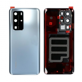 Huawei P40 Pro takaakkukansi (hopea) (Silver Frost) (käytetty grade A, alkuperäinen)