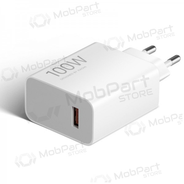 Puhelimen laturi Xiaomi Charging Combo BHR095VEU 100 W USB-A ja USB-C-kaapelilla valkoinen
