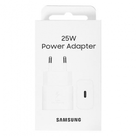 Laturi alkuperäinen Samsung EP-T2510NWEGEU 25W pakkauksessa valkoinen