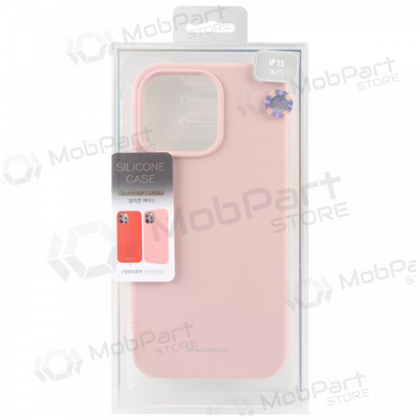 Suojakuori Mercury Silicone Case Apple iPhone 16e vaaleanpunainen hiekka väri Suojakuori Mercury Silicone Case Apple iPhone 16e vaaleanpunainen hiekka väri