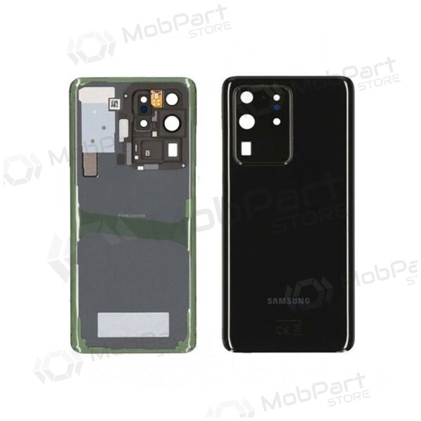 Samsung G988 Galaxy S20 Ultra takaakkukansi musta (Cosmic Black) (käytetty grade A, alkuperäinen)