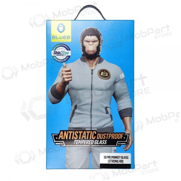 LCD apsauginis stikliukas 5D Mr. Monkey Glass (Strong Lite) Samsung A356 A35 5G/A556 A55 5G musta